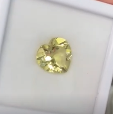 5.15ct Lemon Amethyst Heart DXBCS2781