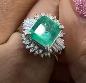 PT900 EMERALD 2.41 DIA 0/33 RING 26-16288