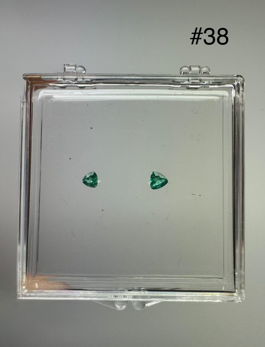 0.48ct BRAZIL PARAIBA TRILLION PAIR DXBCS3792