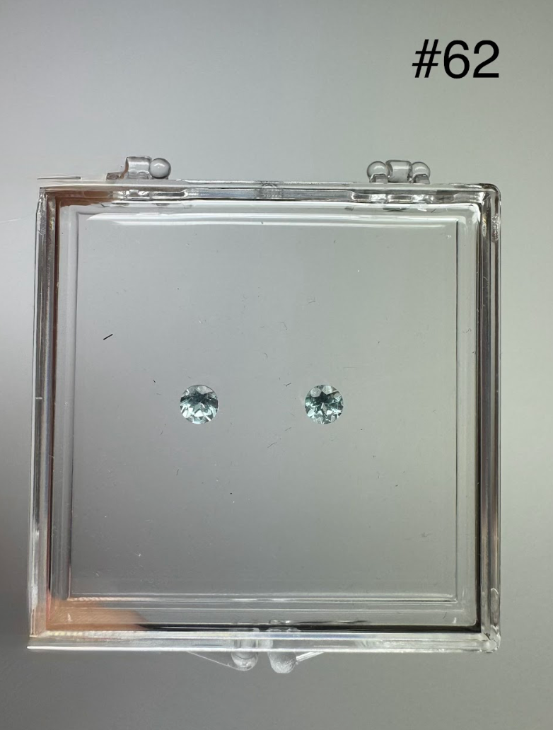 0.83ct NIGERIAN PARAIBA ROUND PAIR DXBCS3816