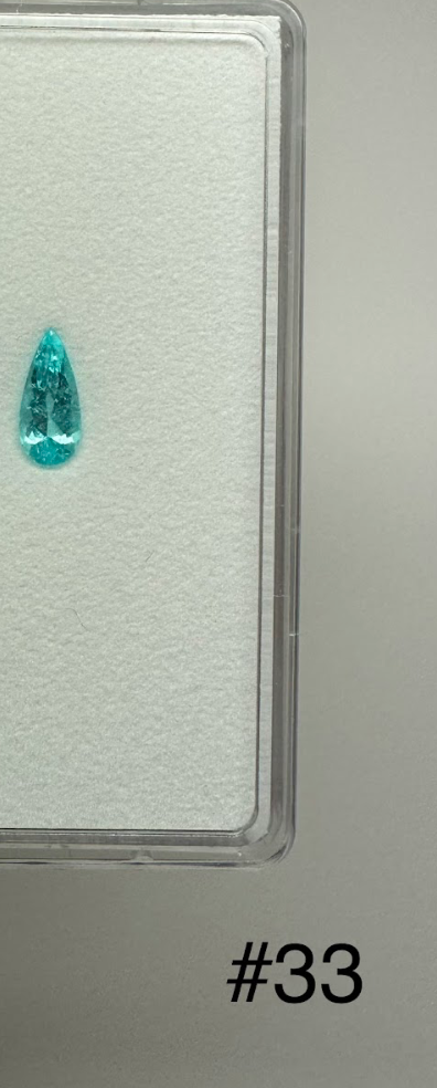1.91ct BRAZIL PARAIBA PEAR DXBCS3787
