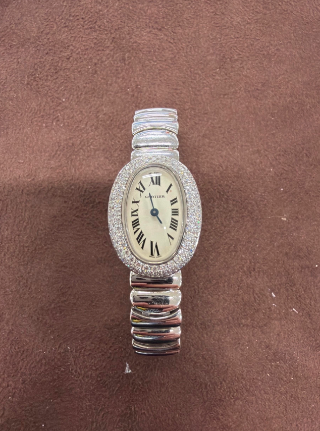 CARTIER White Face WB5095W2 Gold Watch 2300004927746
