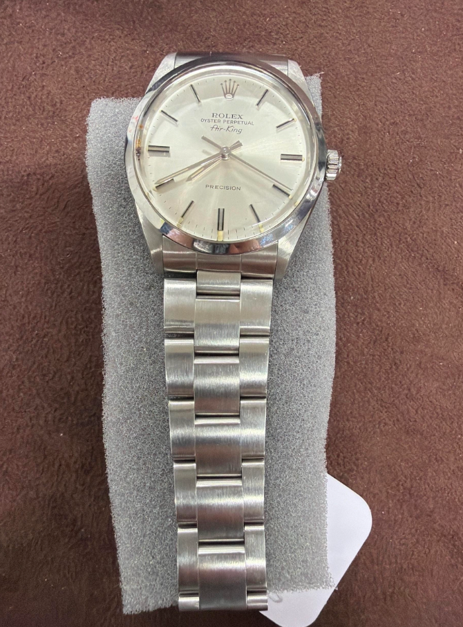ROLEX White Face 5500 Stainless Steel Watch 2700043018465