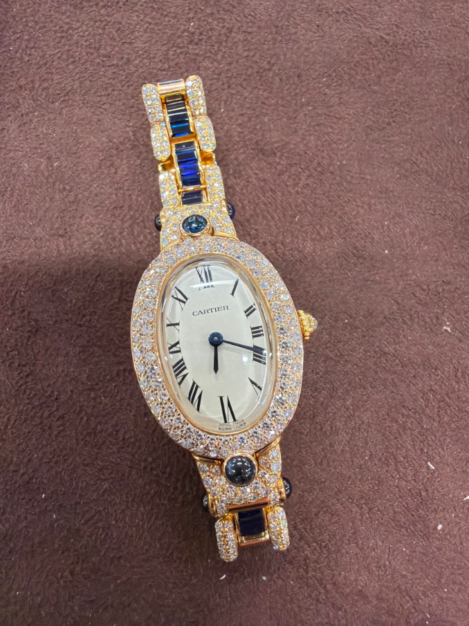 CARTIER White Face WL4016DA Gold Watch 2700042210778