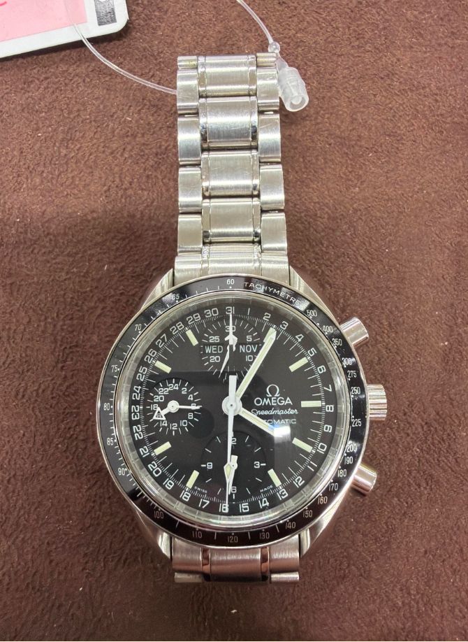 OMEGA Black Face 3520.5 Stainless Steel Watch 2700042456039