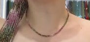 Tourmaline Necklace faceted DXBCS0653