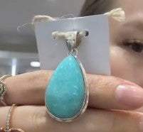 Amazonite Silver pendant DXBCS0665