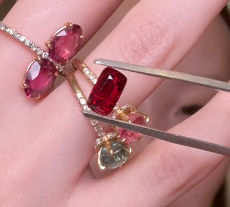 1.70ct Vivid Red Burmese Spinel with certificate DXBCS4028