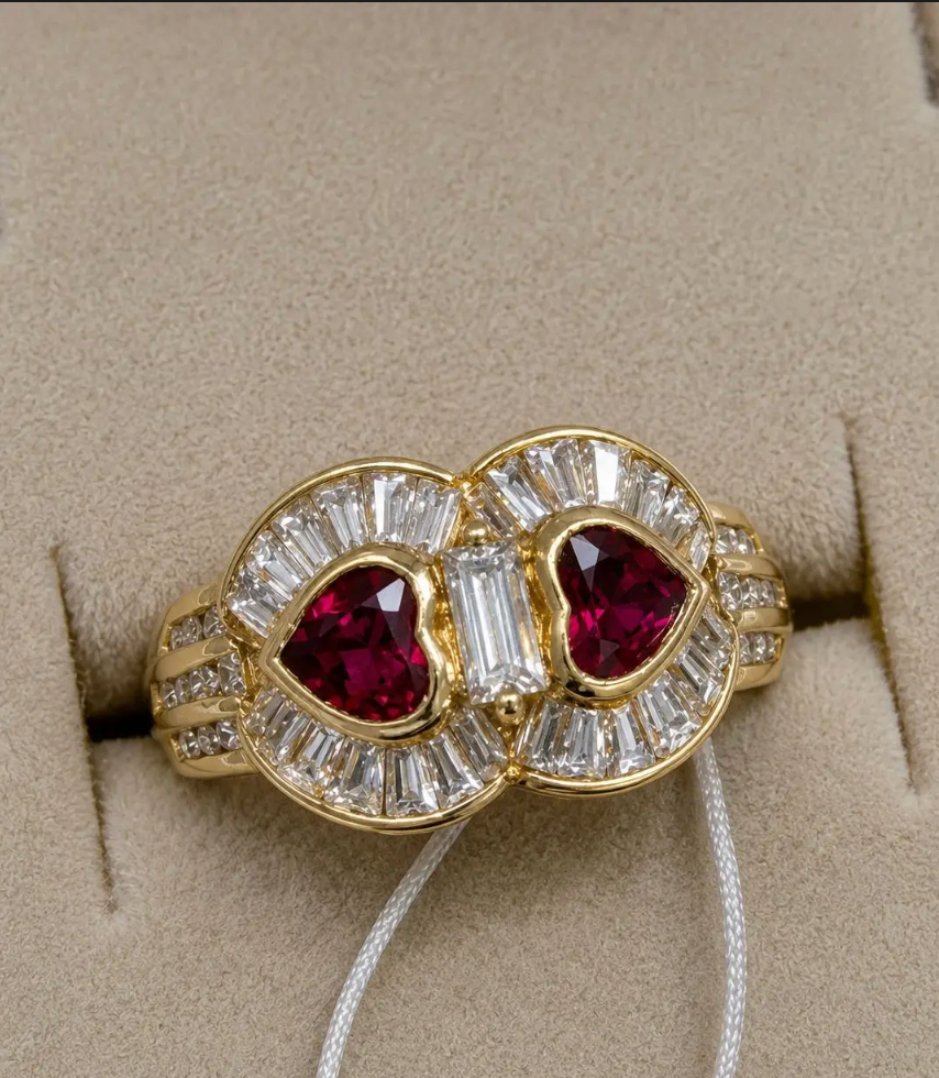 Ruby Diamond Ring in 18K / R 1.01ct / d 1.07ct 9341 JJC0811