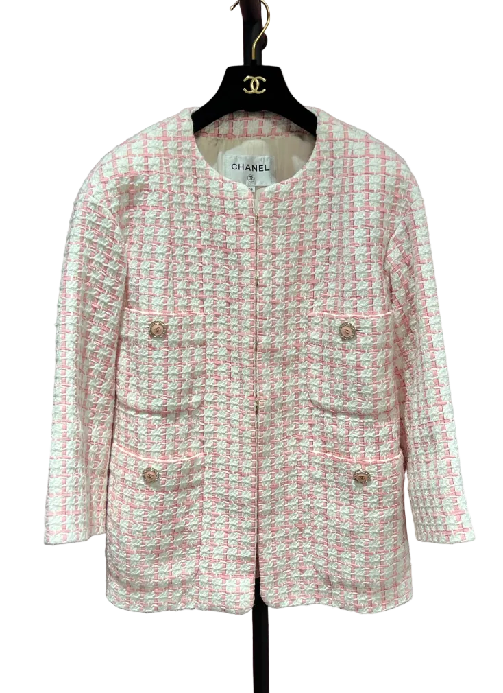 CHANEL 22S PINK JACKET 38 FT102079