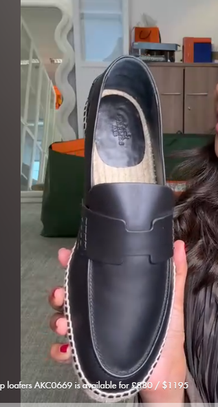 Hermes loafers black AKC0668