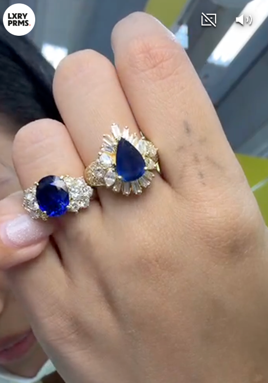 Sapphire Diamond Ring in 18K / S1.98ct / D1.38ct 5522 JJC0855
