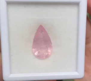5.70ct Silky Morganite Pear DXBCD1842