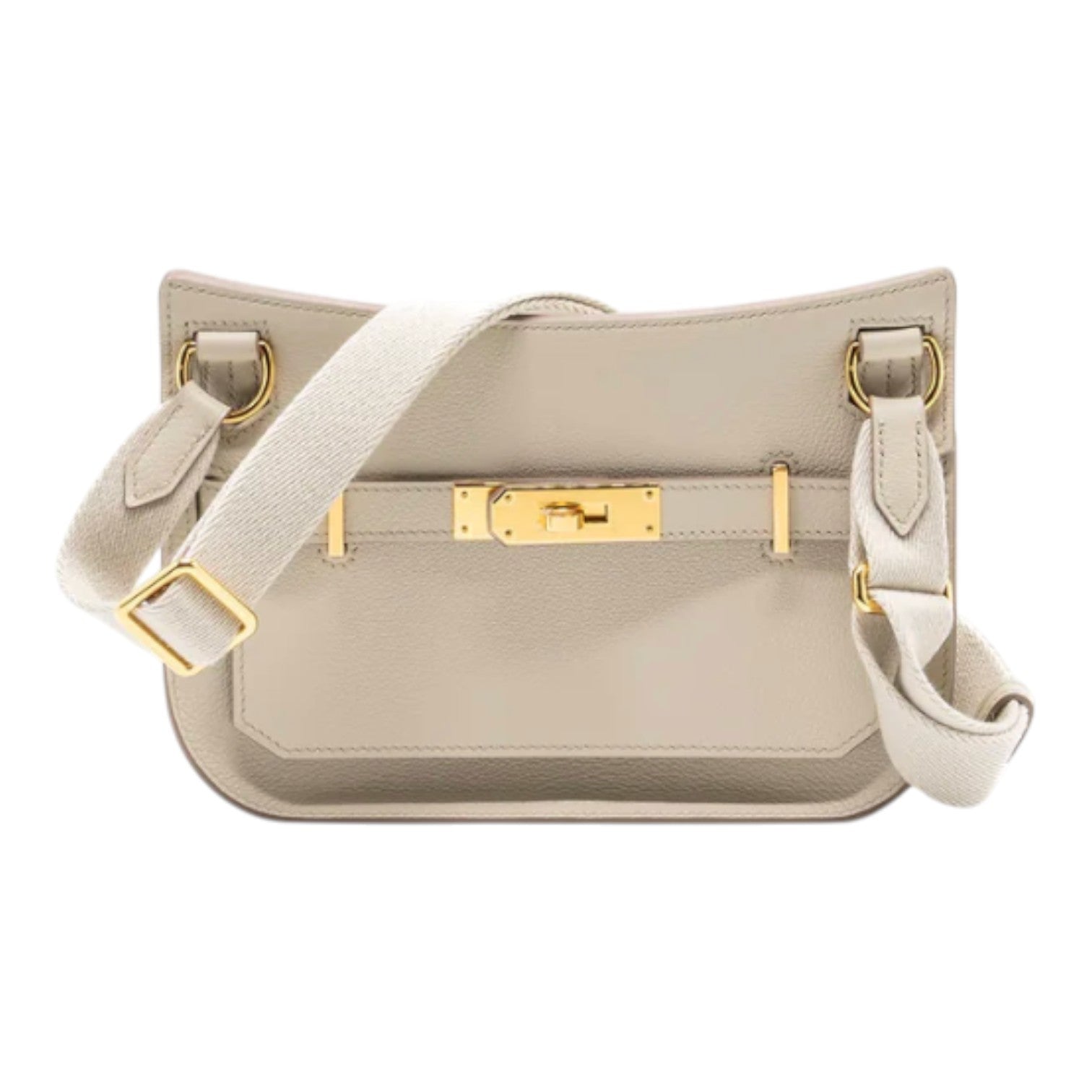 Hermes Mini Jypsiere in Evercolor Beton with GHW