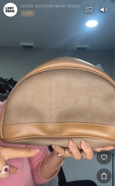 DIOR Trotter Pouch PVC × Leather Beige B0508DJWLE