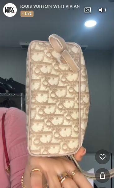 DIOR Trotter Pouch PVC × Leather Beige B05083VXZF
