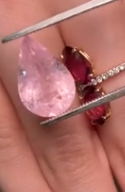 5.66ct Silky Morganite Pear DXBCD1841