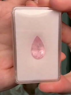 6.35ct Silky Morganite Pear DXBCD1848