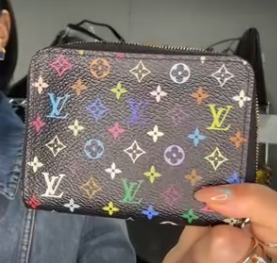 LOUIS VUITTON Multicolor Zippy Coin Purse Black M93740 B0511RBCR9
