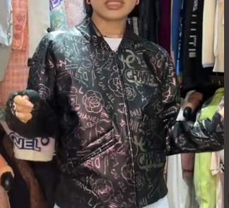 CHANEL EGYPTIAN BOMBER LEATHER CHROME FT202010