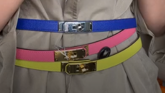 Hermes Blue Kelly Belt ALC4258