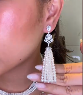 18K Pearl Earrings - 914560 JJC6698
