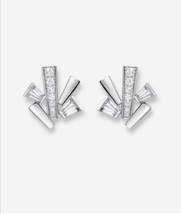 Messika Bucherer One Size 18K White Gold Diamond Rock Diamond Earring ALTC0943