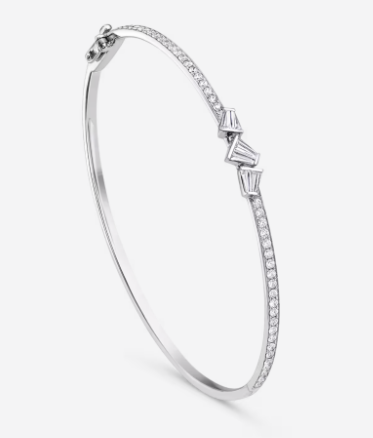 Messika Bucherer Medium 18K White Gold Diamond Rock Diamond Bracelet ALTC0944