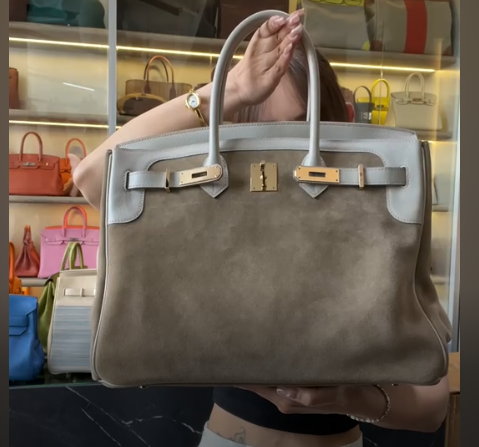 Hermes Birkin 35 Grizzly Gris Perle PBHW #R SYCYF2805