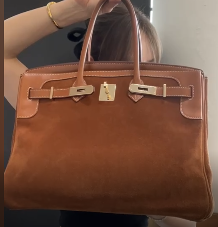 Hermes Birkin 35 Grizzly Barenia Fauve PBHW #P SYCYF2605