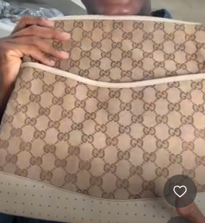 Gucci GG Canvas Perforated Crossbody Bag C357006 C357006