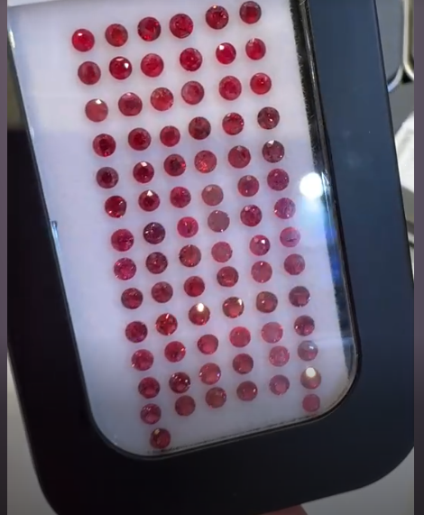 9.85ct Burmese Red Spinel 2-3mm DXBCS5654