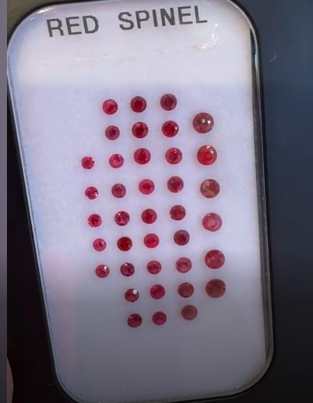 2.16ct Burmese Red Spinel 2-3mm 29pcs DXBCS5653