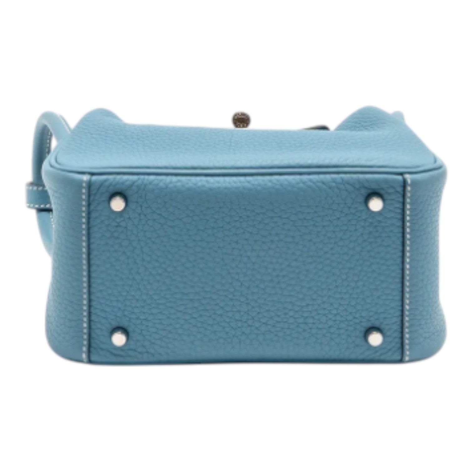 Hermes Mini Lindy Clemence New Blue Jean SHW