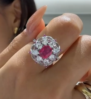 PT900 Unheated Spinel Ring, Mahen Cap H0449A985