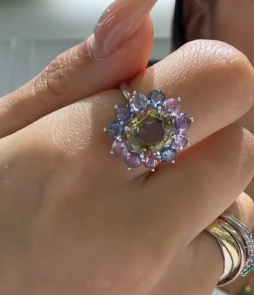 PT900 Sapphire Ring H0610A549