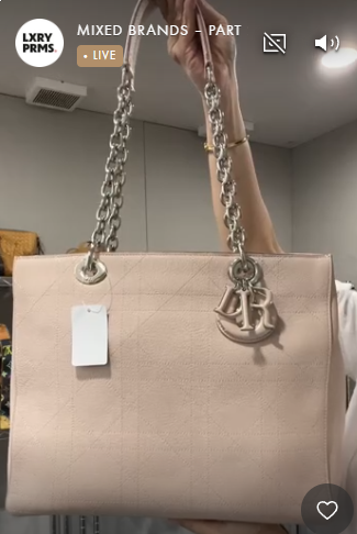 DIOR pink leather cannage chain tote 1B06164BRUC