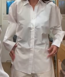 CHRISTIAN DIOR Bat sleeve white shirt AGC3787
