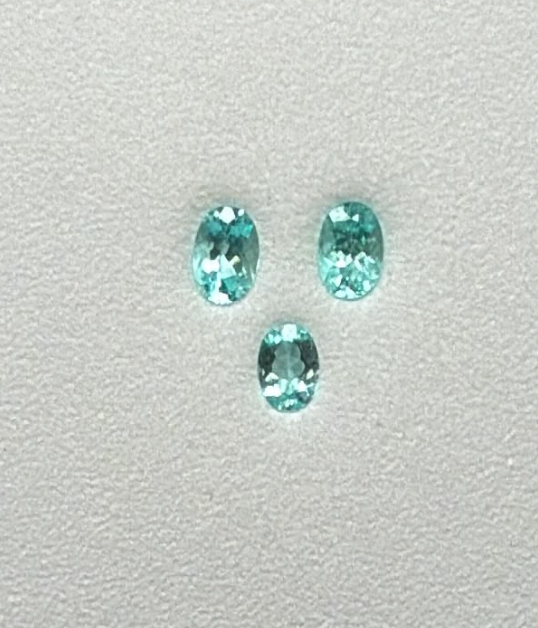 1.93ct OVAL SHAPE MOZAMBIQUE PARAIBA SET DXBCS6072