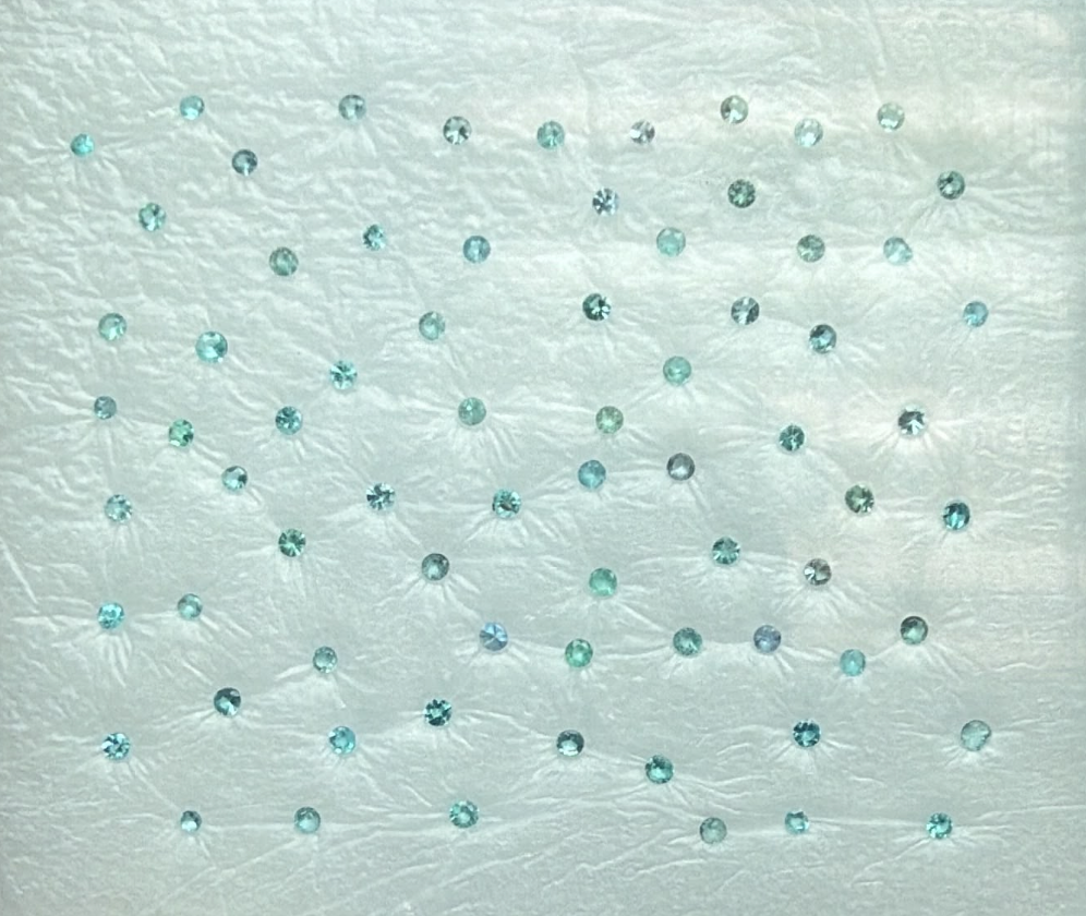 0.53ct ROUND SHAPE BRAZIL PARAIBA SET DXBCS6085