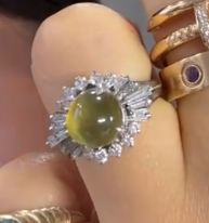 Pt900 Cat's Eye Ring 1J0722C7AWV