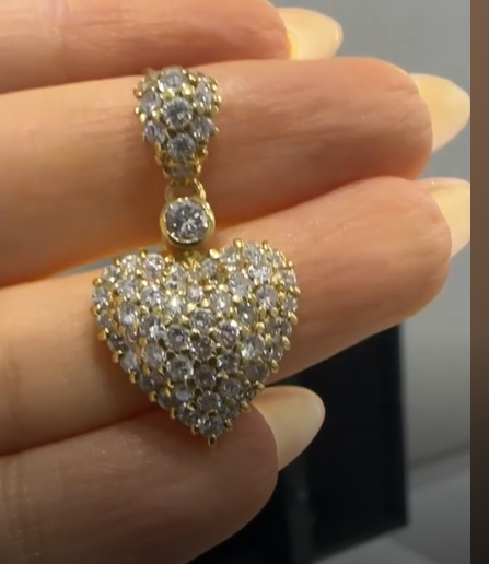 K18 Diamond Necklace J0601RRHBY
