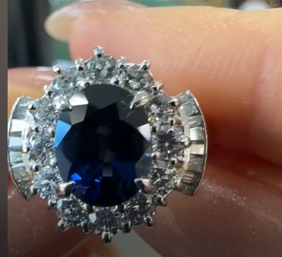 PT900 Sapphire Ring SA 2.1g DA 1.0g 8.5g Other ingredients Unheated 25-61174-0
