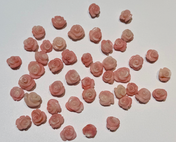 Natural Coral 🪸 flower carving (from Japan sea,rare color)(price per 1 stone) THAI0062
