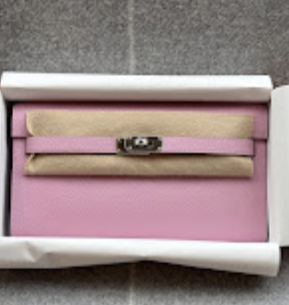Hermes Kelly To Go Mauve Sylvestre PHW K Epsom ALTC1057