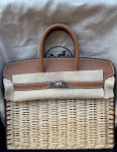 Hermes birkin25 picnic naturel/fauve phw w swift ALTC1095