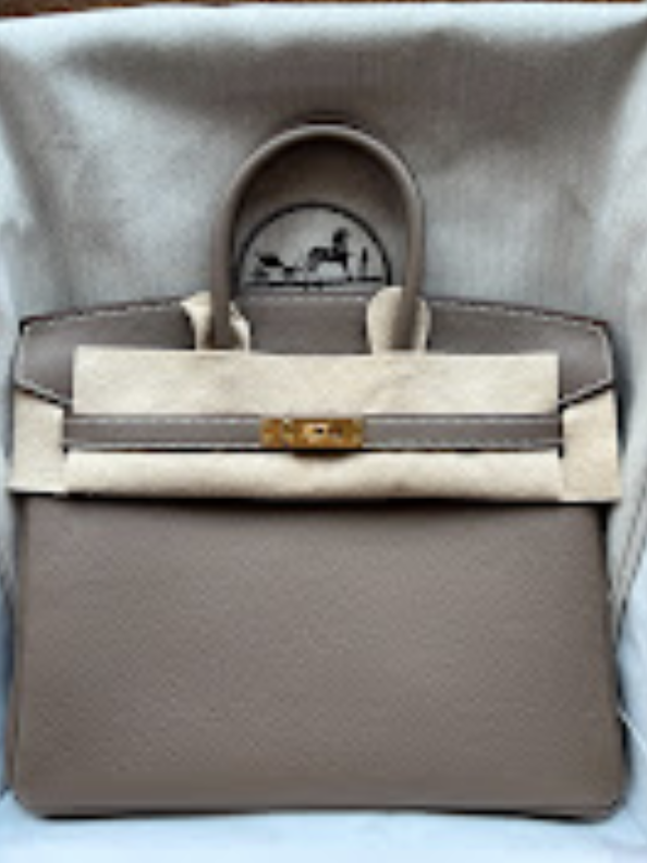 Hermes Birkin25(4) Etoupe Ghw G togo ALTC1119
