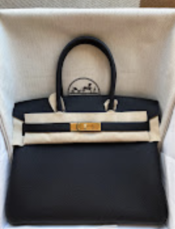 Hermes Birkin30(1) black ghw g togo ALTC1136