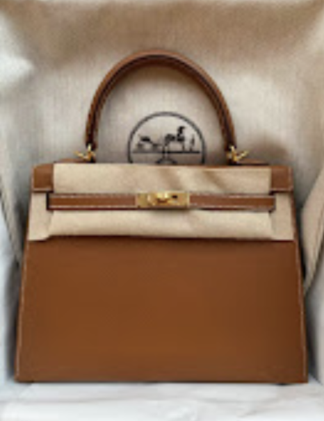 Hermes Kelly25(1)(x)(n) Gold GHW G Epsom ALTC1152