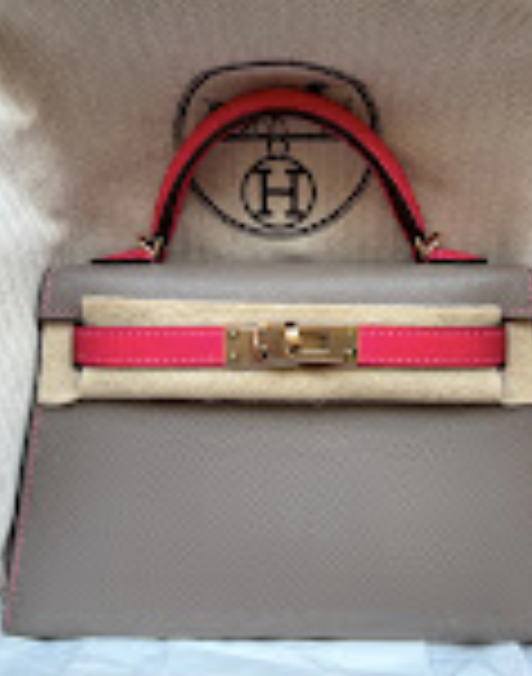Hermes Mini Kelly Nata ghw B Epsom ALTC1175